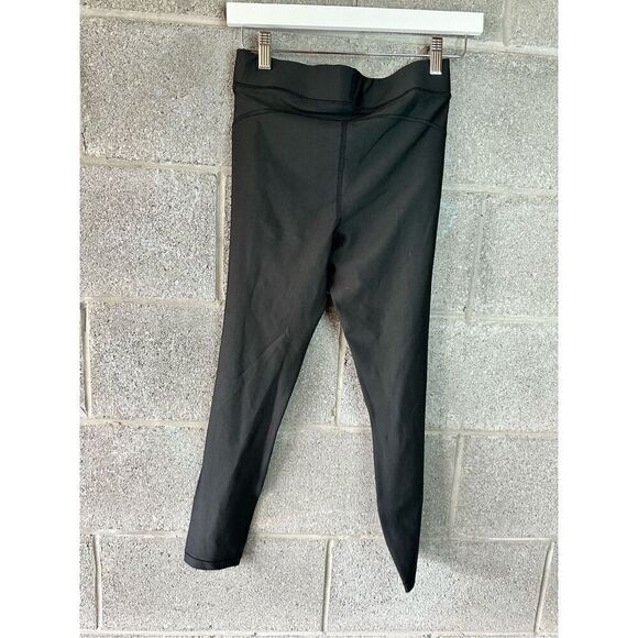 Under Armour HeatGear Colorblock Compression Leggings Black Green Size Medium - Picture 4 of 5